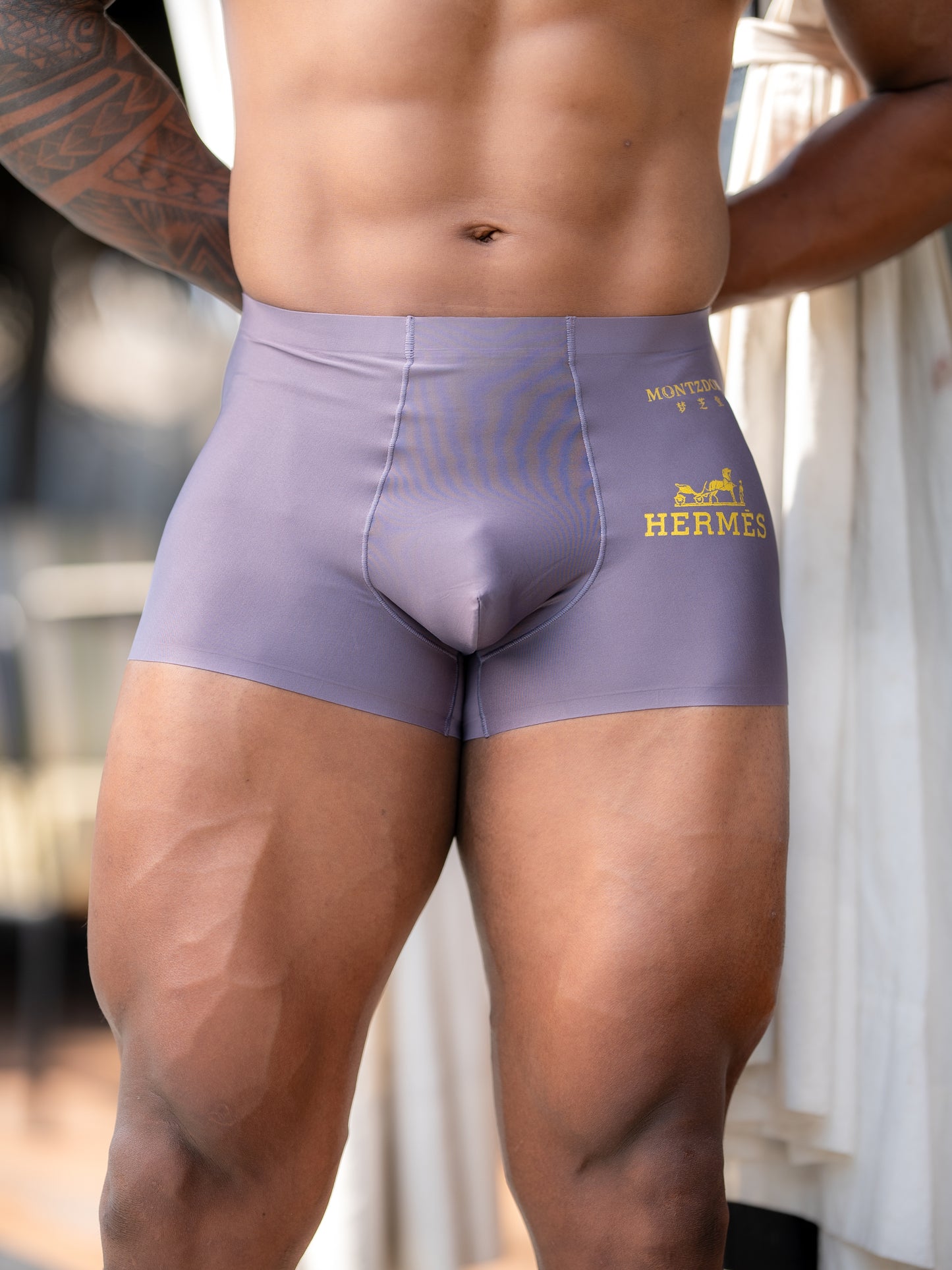 GT Dry Fit Boxers/ Trunks - Sports Free Size 26"-32" Space Grey           (Mens underwear/ briefs)