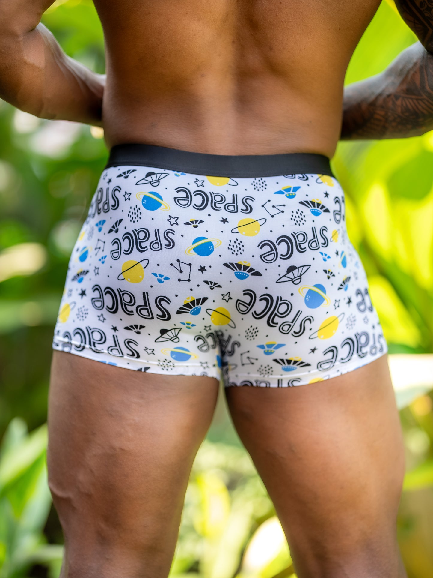 GT Dry Fit Boxers/ Trunks - Sports Free Size 26"-32" Space         (Mens underwear/ briefs)