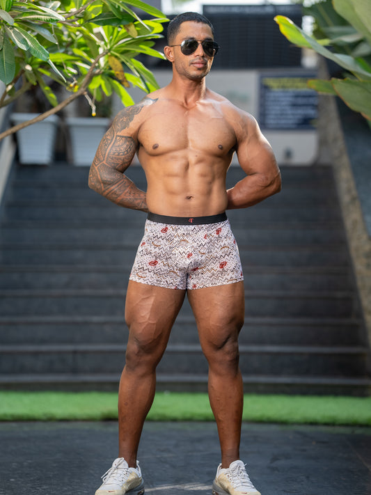 GT Dry Fit Boxers/ Trunks - Sports Free Size 26"-32"Rolling Stone         (Mens underwear/ briefs)