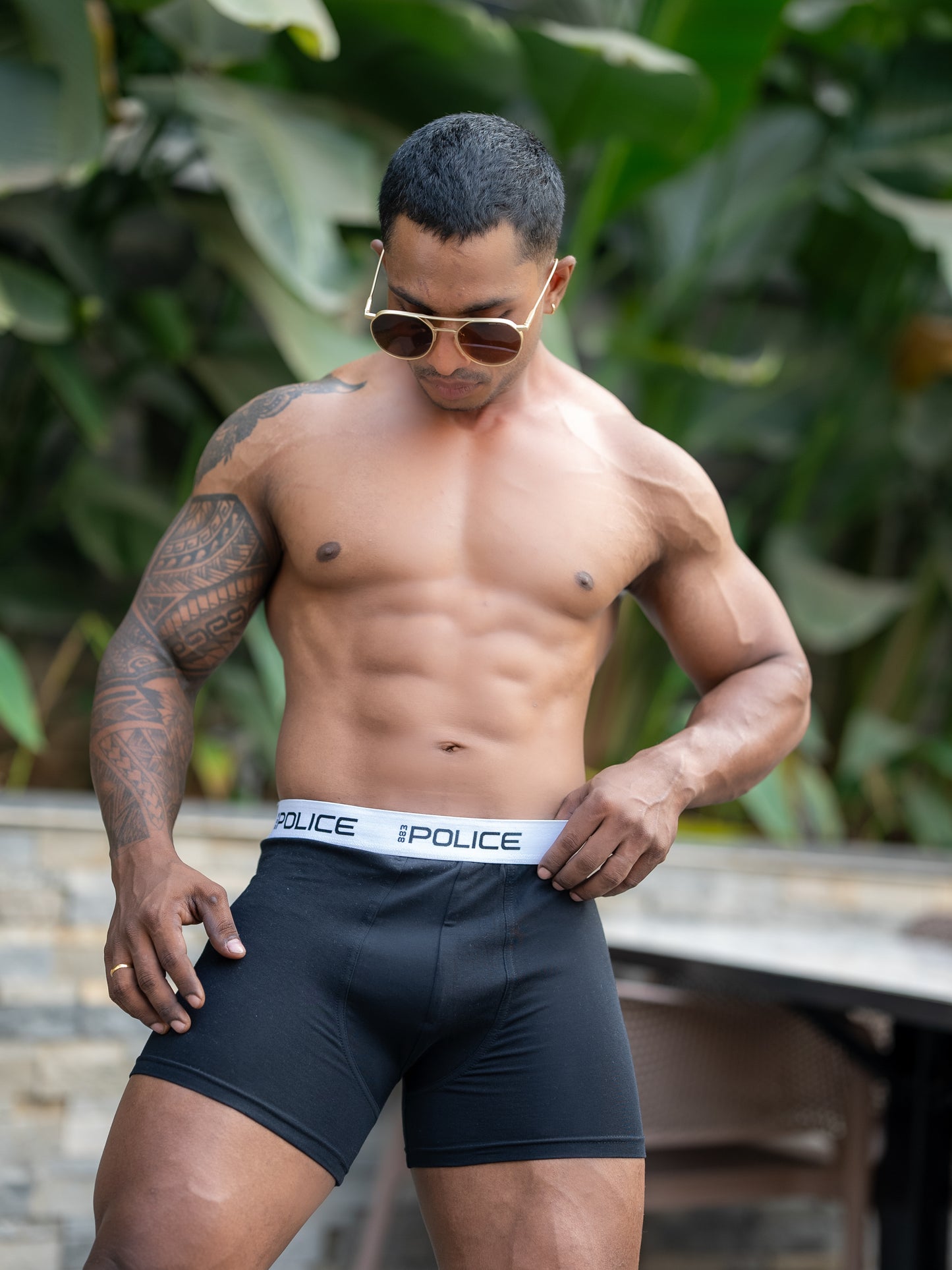 Men's Super Bio wash Cotton Solid Boxer Brief Ultrasoft / Antimicrobial Trunks with No Marks Waistband 